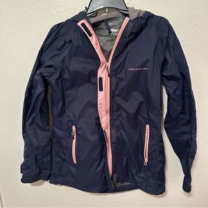 Vineyard Vines Navy Blue Rain Jacket